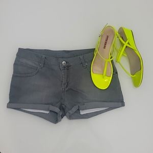 Anine Bing grey jean shorts
